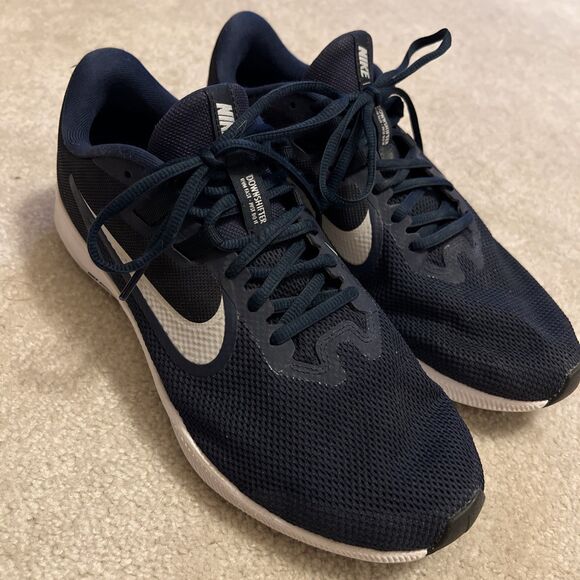 Nike Downshifter 9 Men’s 8.5 Navy Blue - Picture 2 of 12